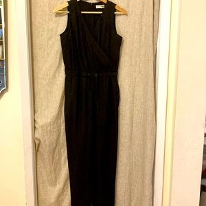 Black sleeveless jumpsuit, szXS. Brooklyn Industries!